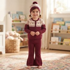 J16742: Girls Knitted 3 Piece Outfit (2-4 Years)